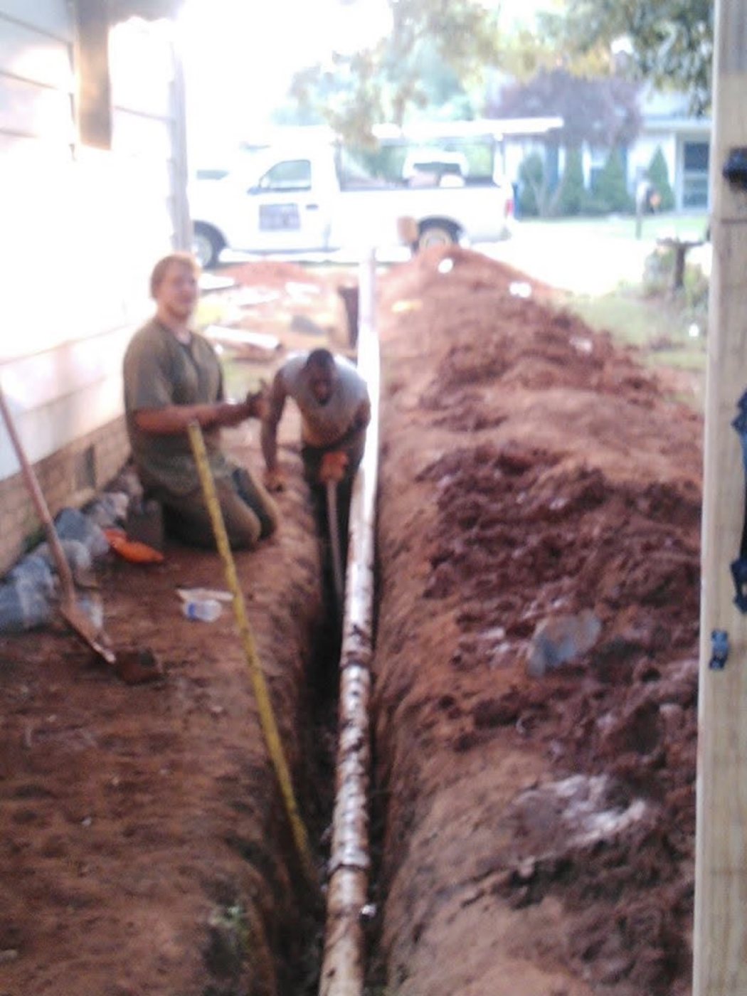 JJ working on a main water line replacement